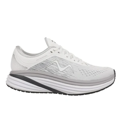 Abbildung von MBT M 3000 LACE UP Damen Laufschuhe. Anatomische und Bequeme Physiologische Komfort Stabilitätsschuhe mit gebogener Sohle. Weiße