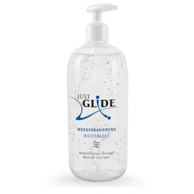 Abbildung von Just Glide Gleitgel Wasserbasierend für sensible Haut, Pumpflasche mit 500ml, 1 tlg., duftneutrales