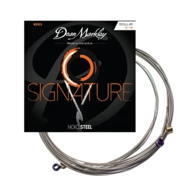 Abbildung von Dean MARKLEY NICKELSTEEL ELECTRIC GUITAR STINGS REGULAR 10 46 2503B, schwarz, 2503 (10 46)