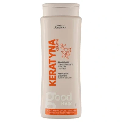 Abbildung von Joanna Keratin, aufbauendes Shampoo für raues, stumpfes, sprödes und geschädigtes Haar, 400 ml