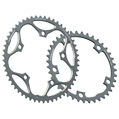 Abbildung von Stronglight Kettenblatt Type 130 S mitte 39 Zähne silber 9/10fach