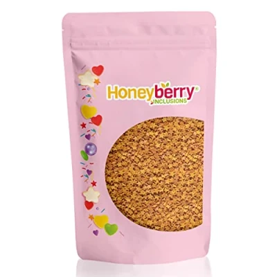 Abbildung von Goldene Sterne Streusel 200g Natürliche Essbare Gold Tortendeko Streudeko, Golden Zuckersterne, Zuckerstreusel zum Verzieren von Kuchen, Muffins und Desserts Hergestellt in der EU