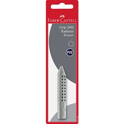 Abbildung von 10 x Faber Castell Radierer Grip Dreieckform farbig sortiert auf Blist