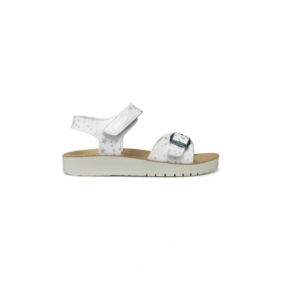 Abbildung von Geox Riemensandalette für Kinder, Größe: 34, White Schuhe