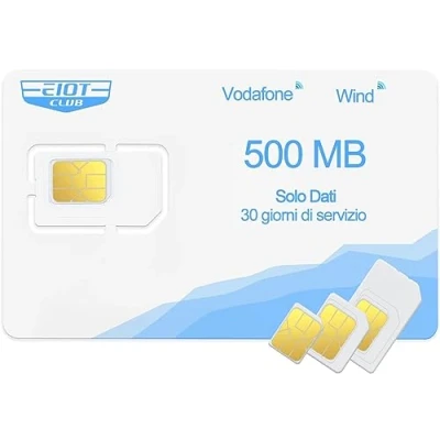 Abbildung von EIOTCLUB Prepaid SIM ohne Vertrag, Karte kompatibel mit Vodafone Netzwerk &amp; Wind, nur Daten, für 4G LTE Kamera Jagd Router und IoT Geräte entsperrt
