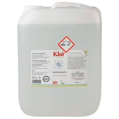 Abbildung von Klar eco Sensitive Bad Reiniger 10l, ohne Duft, Effektiv gegen Kalk, Seifenreste, Schmutz, vegan