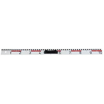 Abbildung von Linex BBR100 Tafel Lineal, 100 cm, mit Griff, aus Kunststoff, cm und dm Skala, weiß, 1 Stück