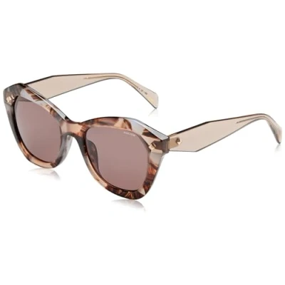 Abbildung von Police Unisex SPLL97 Sunglasses, Shiny Brown/Light Blue, Havana, 52