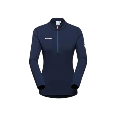 Abbildung von Mammut Aenergy ML HALF ZIP PULL Langarmshirt, Damen, Größe: Small, Marine/black
