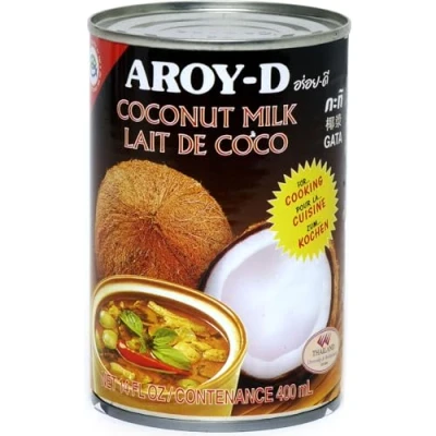 Abbildung von Aroy D Kokosnussmilch Kokosmilch zum Kochen und Backen Ideal für Desserts, Suppen, Smoothies Cocktails 1 x 400 ml