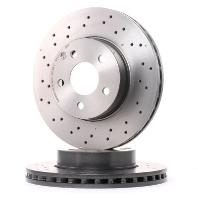 Abbildung von BREMBO COATED DISC LINE 09.A613.51 Bremsscheibe 295 28 5 gelocht/innenbel. beschichtet hochgekohlt mit Schrauben MERCEDES BENZ: C Klasse T modell