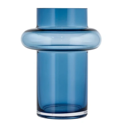 Abbildung von Lyngby Tube Vase Glas dark blue 20 cm