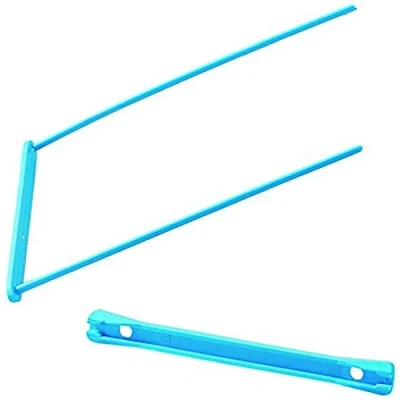 Abbildung von Unilux 24893 Fast Style Bindeverschluss aus Kunststoff, halbstarr, 100 mm, Abstand 80 farblich sortiert