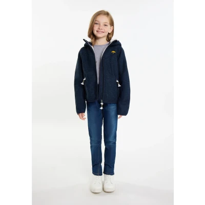 Abbildung von Schmuddelwedda MIT Teddy Fleecejacke für Kinder, Größe: 104, Marine melange