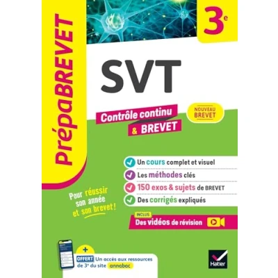 Abbildung von Prépabrevet SVT 3e brevet 2025: cours, méthodes &amp; sujets de corrigés