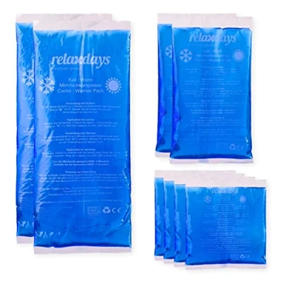 Abbildung von relaxdays Kühlmanschette Kühlpads Gel 8er Set