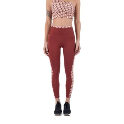Abbildung von Hurley meta Sportswear LLC Damen City Block Side Panel 7/8 Leggings, Chili, M