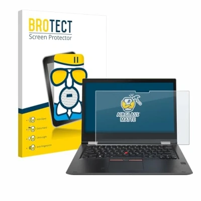 Abbildung von BROTECT Entspiegelungs Schutzglas für Lenovo ThinkPad Yoga X380 Schutz Folie Panzerfolie Glas Matt [Extrem Kratzfest 9H, Anti Reflex]