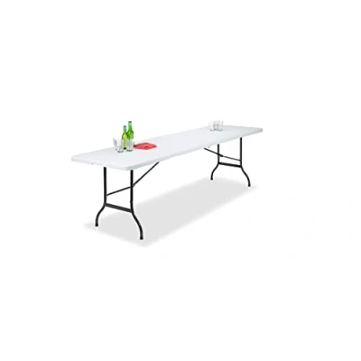 Abbildung von BDW Gartentisch Klapptisch Klappbar 240x75 cm Tragegriff Kunststoff 10 Personen Buffettisch Campingtisch Garten Camping