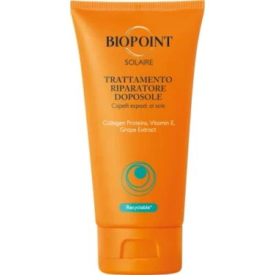Abbildung von Biopoint Solaire After Sonne Reparatur Behandlung mit Vitamin E, Kontrast gegen Trockenheit und Sonnenstress, regenerierende feuchtigkeitsspendende Wirkung, spendet Weichheit Ernährung, 150 ml