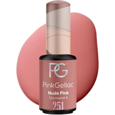 Abbildung von Pink Gellac UV Nagellack 251 Nude 8 ml Shellac Rosa Einfache Anwendung Gel Nail Polish für 14 Tage Salonqualität Made in Holland