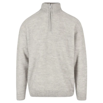 Abbildung von Urban Classics Troyer Strickpullover, Herren, Größe: XXL, Lightgrey