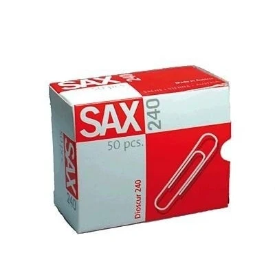 Abbildung von Sax Briefklammern verzinkt 78mm VE=50 Stück
