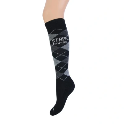 Abbildung von StappHorse Reitsocken Checkered Nero 35 38