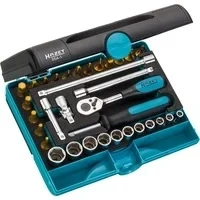 Abbildung von HAZET 854 1 Steckschlüsseleinsatz Set 33 Innensechskant 1/4 Safety Insert System, SmartCase Vierkant