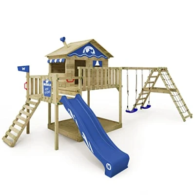 Abbildung von Spielturm Smart Ocean mit Schaukel &amp; blauer Rutsche