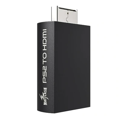 Abbildung von MAYFLASH PS2 auf HDMI Konverter Adapter, Video mit 3,5 mm Audioausgang für HDTV Monitor, kompatibel Allen Display Modi