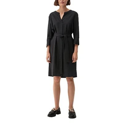 Abbildung von s.Oliver BLACK LABEL Women&#039;s 10.2.20.20.200.2121845 Kleid, schwarz 99A4, 46