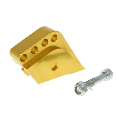 Abbildung von Höherlegungssatz CNC 4 Loch Gold für Peugeot stehend