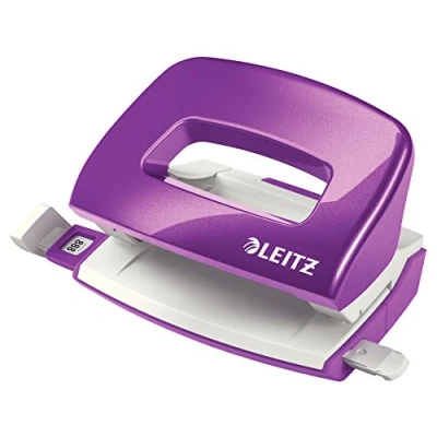 Abbildung von LEITZ Lochstanzer 5060 NeXXt WOW Mini, 2 fach bis 10 Blatt, für A4, A5, A6, 8x8x8 cm, US, Folio