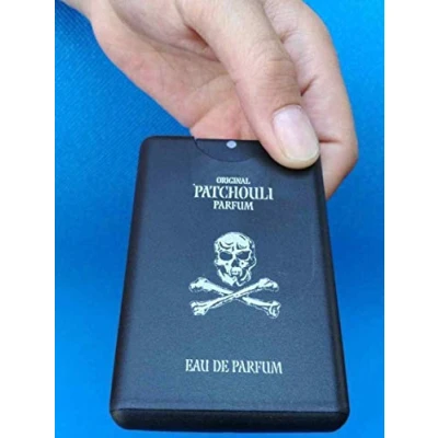 Abbildung von Patchouli Parfum mit Sandelholz NEU 20ml Taschenzerstäuber schwarz