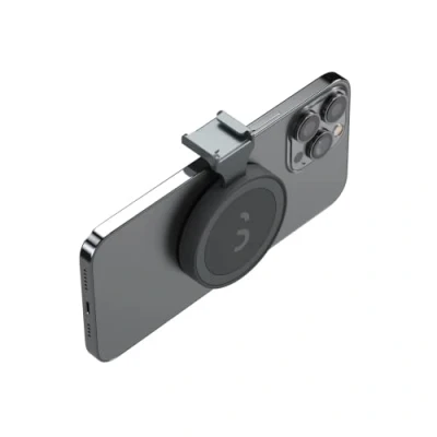 Abbildung von ShiftCam SnapShoe Aufsteckbare Kaltschuh Halterung für Montagezubehör magnetische lässt sich an jedem Telefon befestigen (Mitternacht)