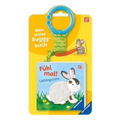 Abbildung von Mein erstes Buggybuch: Fühl mal! Lieblingstiere; Baby Buch für Kinder ab 6 Monaten, Fühlbuch, Pappbilderbuch