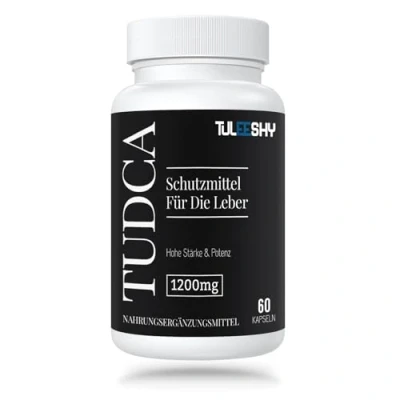 Abbildung von TUDCA Kapseln Hochdosiertes Tauroursodesoxycholsäure Ergänzungsmittel 1200 mg pro Portion, 60 Glutenfrei, ohne Gentechnik