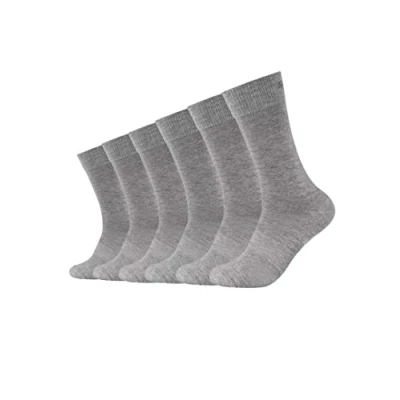Abbildung von Skechers 6 Paar Unisex Basic Socken SK41040, Farbe:Light Grey Melange 3390, &amp; Strümpfe:47 49