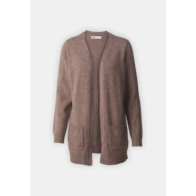 Abbildung von ONLY OPEN NOOS Strickjacke, Damen, Größe: Large, Rose brown melange