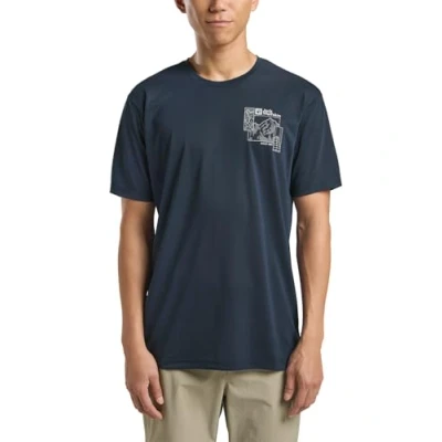 Abbildung von Jack Wolfskin Vonnan Graphic Tshirt print, Herren, Größe: Small, Explore midnight sky