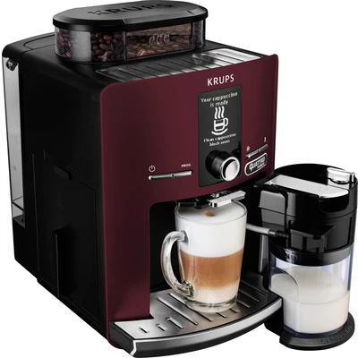 Abbildung von Krups Kaffeevollautomat &quot;EA829G Espresseria Automatic LattEspress&quot;, mit kompact LCD Display, integrierter Milchbehälter