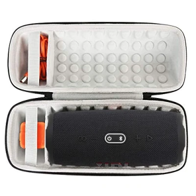 Abbildung von Khanka Hart Tasche Schutzhülle für JBL Charge 4 / 5 Tragbarer Bluetooth Lautsprecher Speaker Case Etui. (Schwarz)