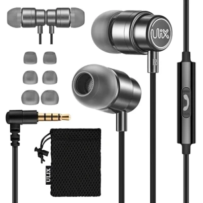 Abbildung von UliX Rider In Ear Kopfhörer (In mit Kabel und Mikrofon, Verdrehsicherem Kabe)