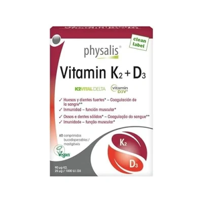 Abbildung von Vitamin K2 + D3 60 comprimidos Physalis