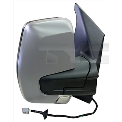 Abbildung von Außenspiegel Tyc 310 0213 rechts grundiert für elektr.Spiegelverstellung, konvex, beheizbar FORD: Transit Custom V362 Kastenwagen