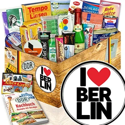 Abbildung von I love Berlin/Berlin Geburtstag Geschenk/Spezialitäten Ossi Paket