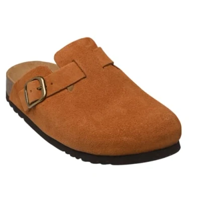 Abbildung von Scholl FAE Pantolette flach, Damen, Größe: 36, Cognac Schuhe