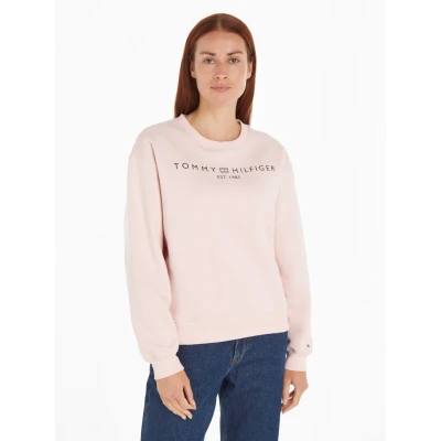 Abbildung von Tommy Hilfiger Sweatshirt &quot;MDRN REG CORP LOGO C NK SWTSHRT&quot;, im hüftlangen Schnitt, Logoschriftzug mit Flag Frame