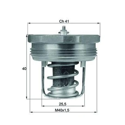 Abbildung von MAHLE ORIGINAL TX 89 83 Kühlwasserthermostat 83C ohne Dichtung ALFA ROMEO: GT